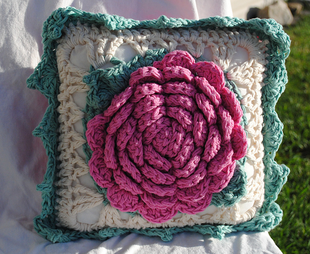 Vintage Rose Pillow