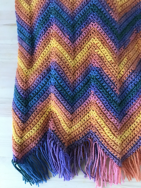 Rainbow  Lyla Chevron scarf