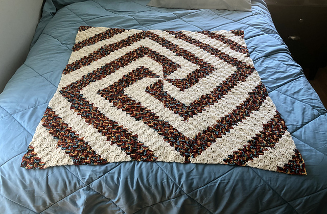 Center Spiral Baby Blanket