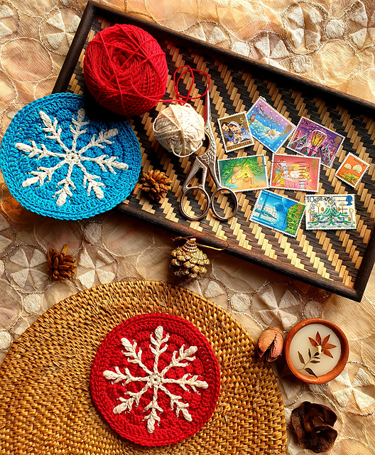 Overlay Crochet Snowflake# 1