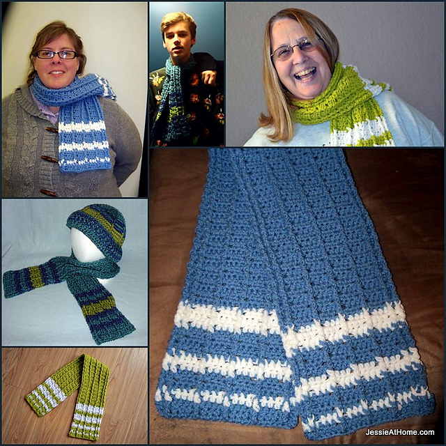 Raised Stripes Scarf