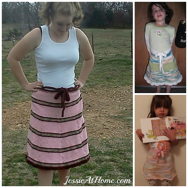 Amelia ~ a wrap top skirt knit
