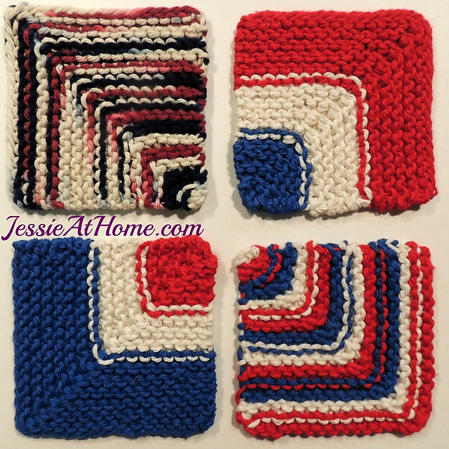 Evens and Odds Mitered Coasters