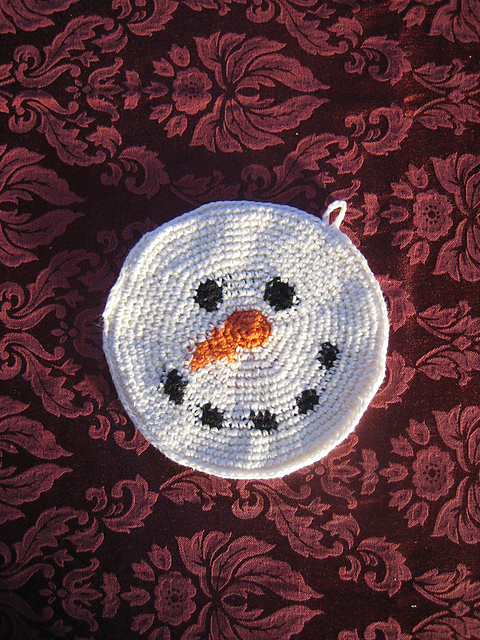 Snowman Potholder
