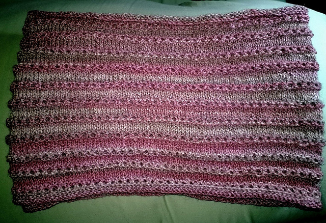 Infinity Scarf - small horizontal openwork