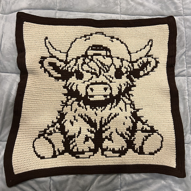 Baseball Cap Highland Mosaic Baby Blanket