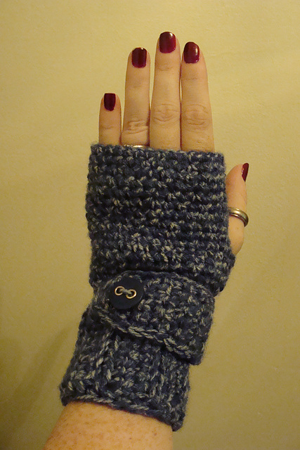 Cuffed Fingerless Mitts