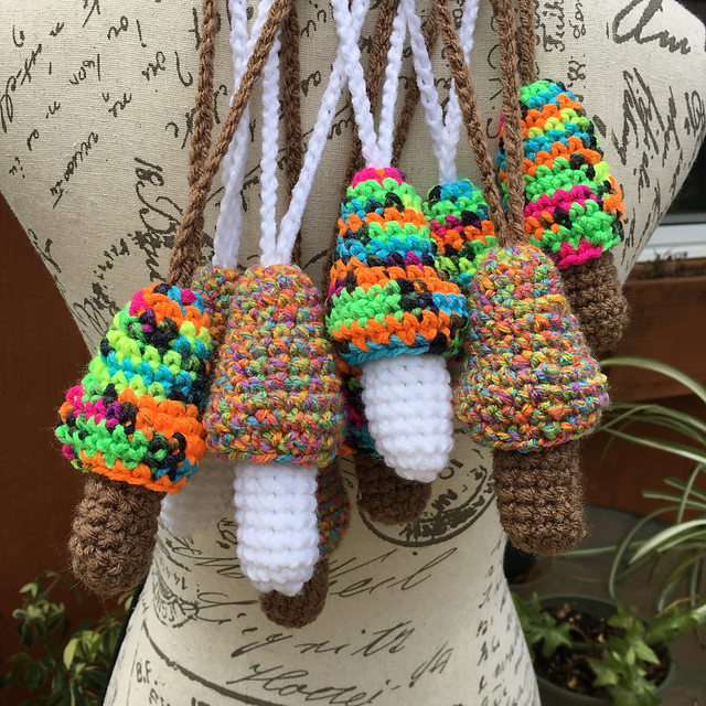 Secret Pouch Mushroom Necklace
