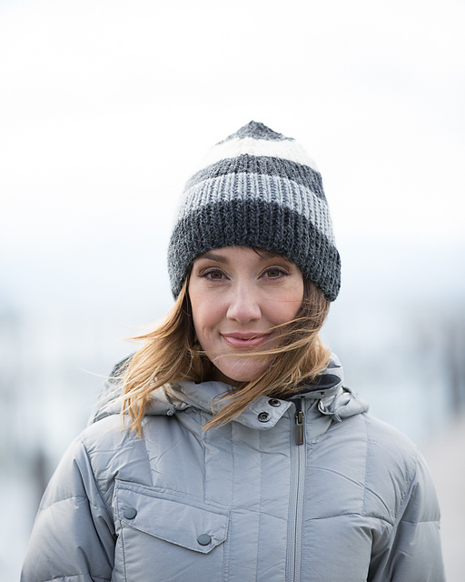 Ribbed & Striped Hat
