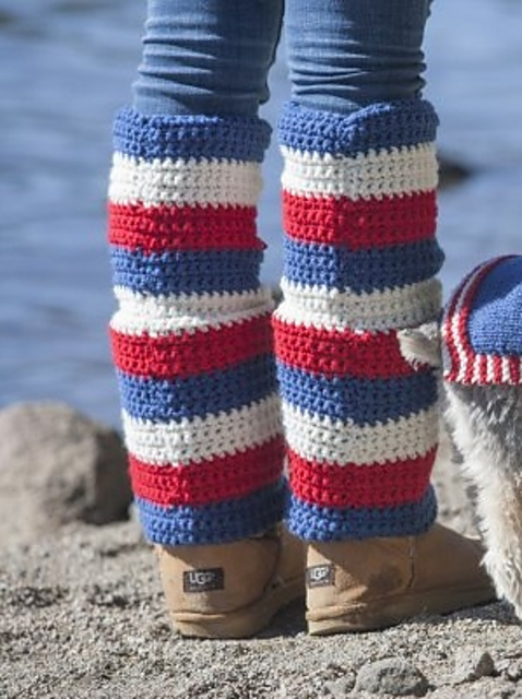 Stitch Mountain USA Crochet Legwarmers
