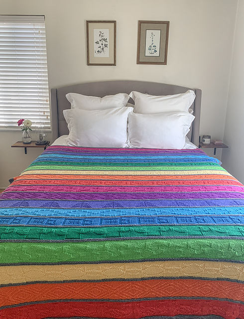Cascading Rainbows Blanket