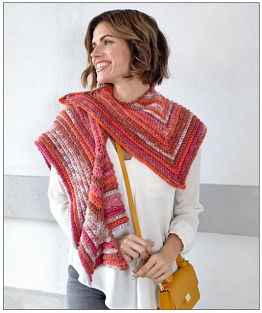 Sunset Mitered Shawl