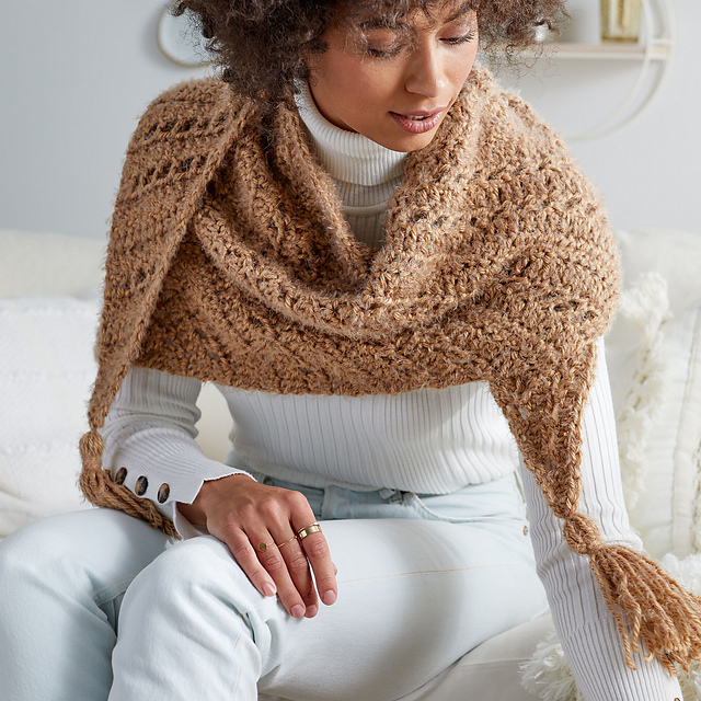 Off-Center Triangle Shawl