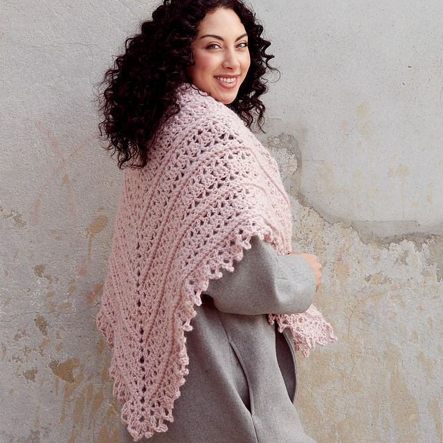 Pretty Filigree Crochet Shawl