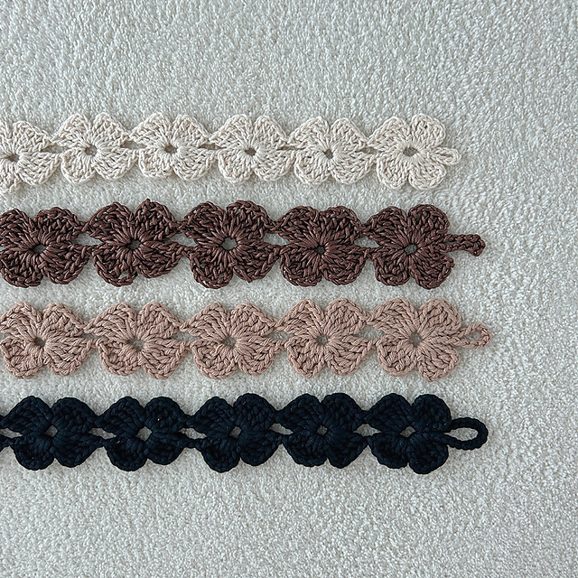 Crochet Flower Belt