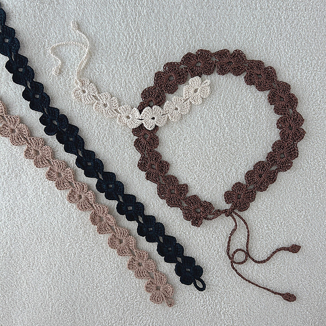 Crochet Flower Belt