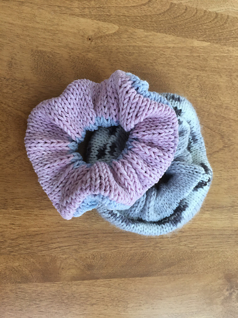 Knitted Hair Scrunchies