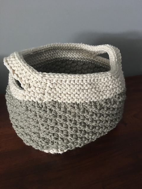 Knitted Craft Basket
