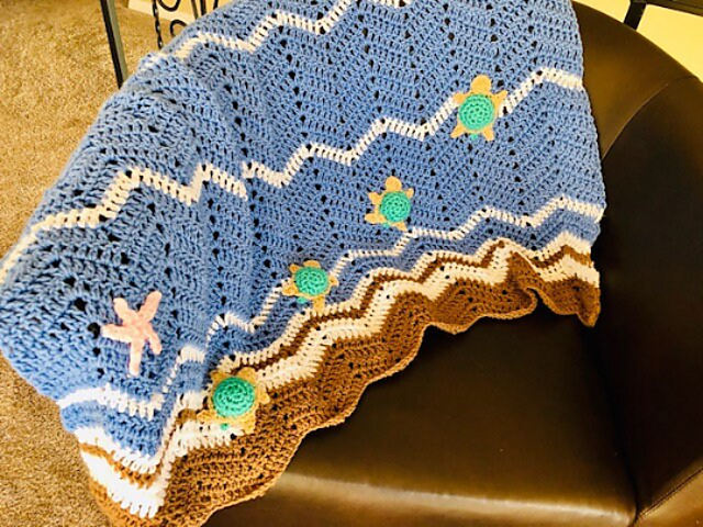 Ravelry: Sea Turtle Baby Blanket pattern by Jamie Lynn