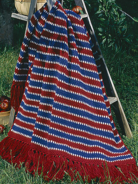 Colonial Stripe Afghan