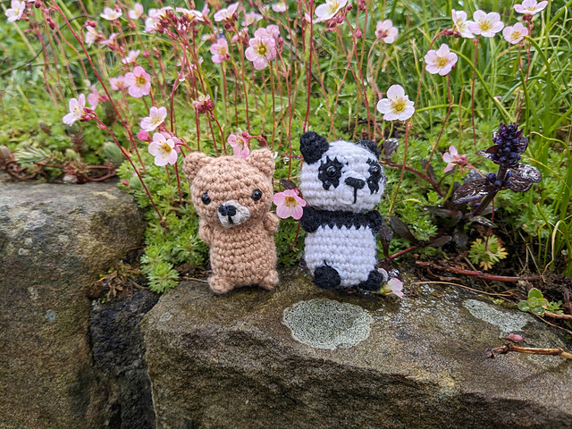 Low Sew Pocket Bear and Panda
