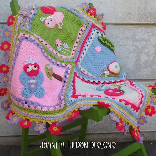 Ravelry: Whimsical Garden Bug Blanket pattern by Joanita Theron