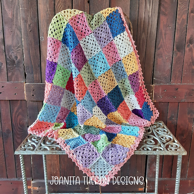 Granny Square Mood Lap Blanket