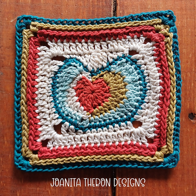 Retro Heart Square