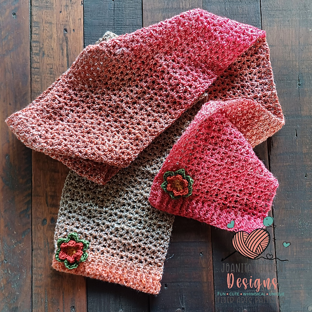 Orange Flower Cocktail Scarf