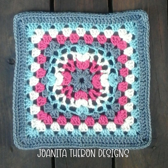 Puff Cross Granny Square