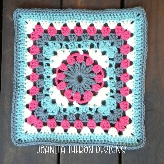 Victorian Flower Granny Square