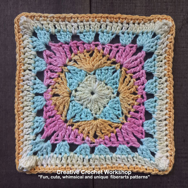 Hip Diamonds Granny Square
