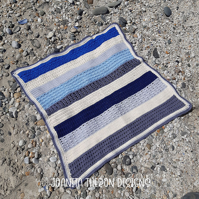 Beach Blues Baby Blanket