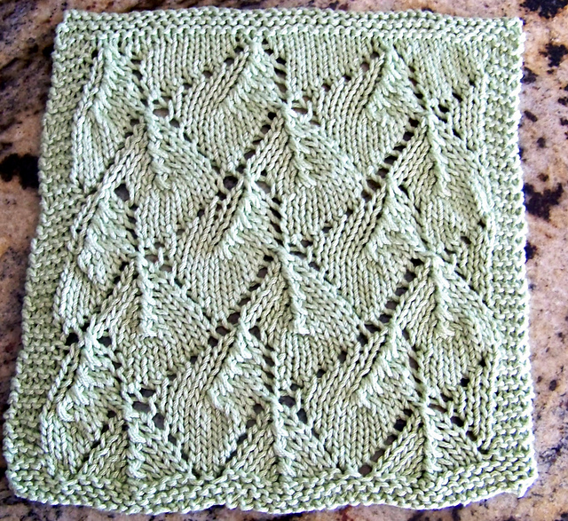 Kitchen Dishcloth ~ Leaf