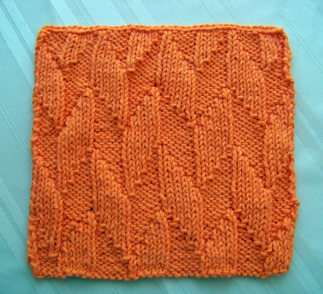 Kitchen Dishcloth ~ Alternating Diagonals