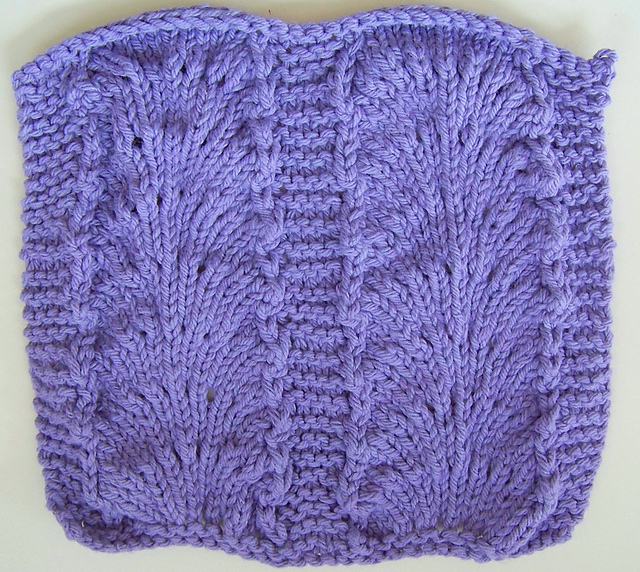 Kitchen Dishcloth ~ Fan Stitch