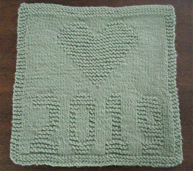 Dishcloth ~ 2019 With Heart