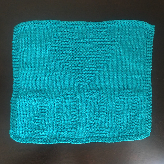 Dishcloth ~ 2020 With Heart