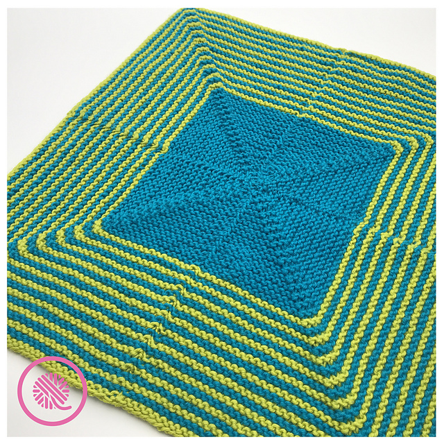 Mitered Stripes Baby Blanket & Lovey