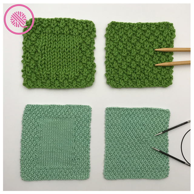 Moss Stitch Washcloths