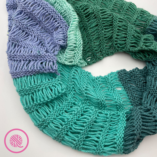 Garter Drop Infinity Scarf