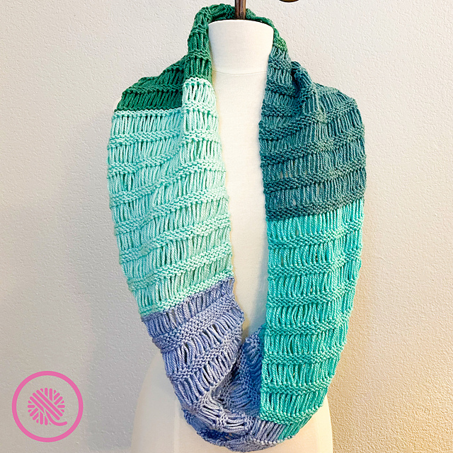 Garter Drop Infinity Scarf