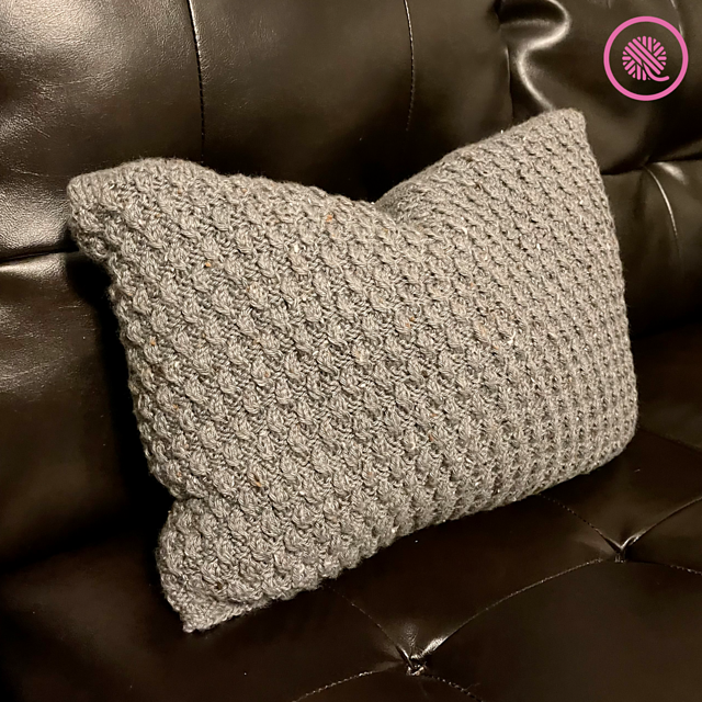 Ripple Twist Pillow (handknit)