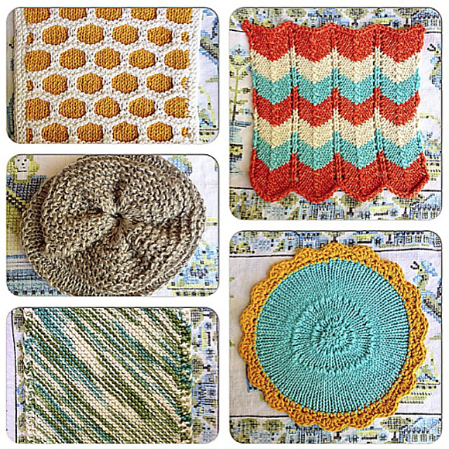 Ten Knitted Dishcloths