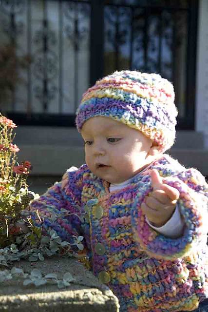 Thick & Thin Baby Coat & Cap