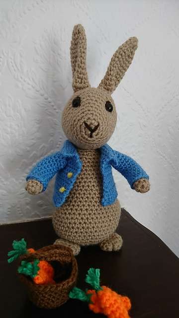 Ravelry: Rabbit in a Blue Jacket pattern by Handmade by Jodie