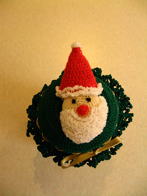 Santa Christmas Jar Lid Cover