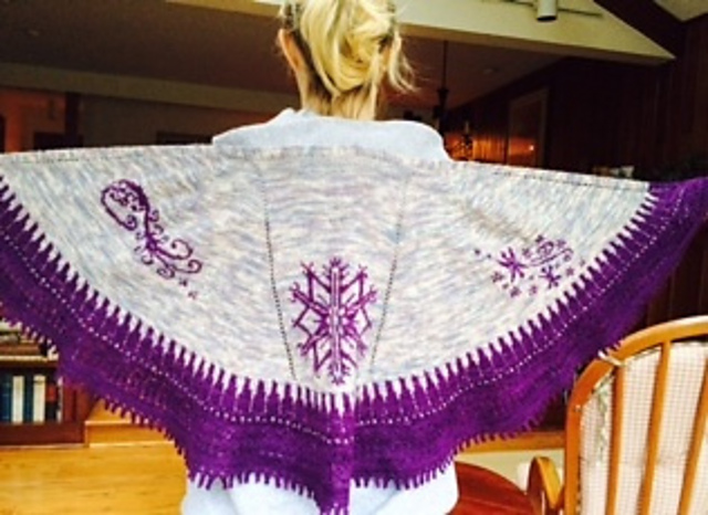 Polar Vortex Shawl
