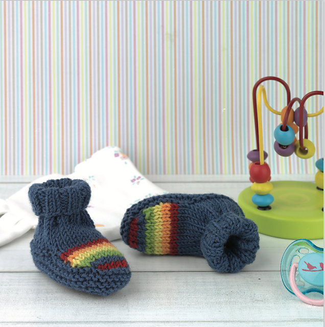 Rainbow Booties