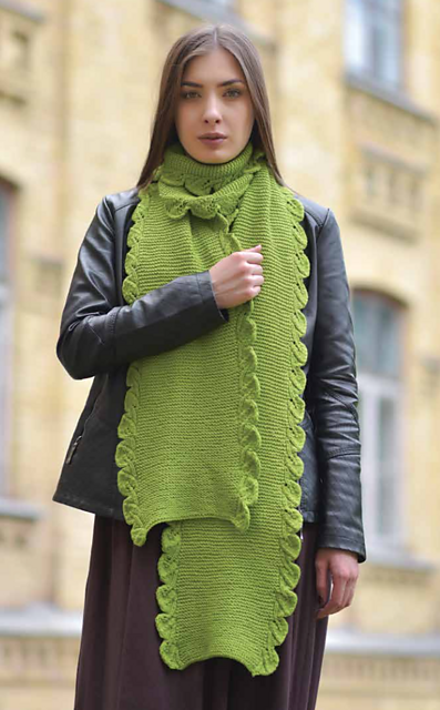 Leaf Edged Scarf